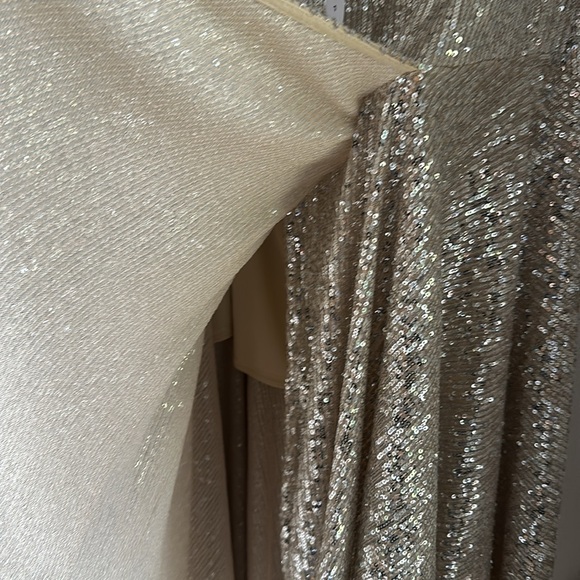 NWT Topshop champagne midi sequence skirt - Picture 3 of 4